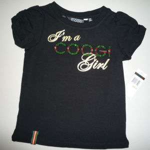 🌼2/$15🌼 Coogi Black T-Shirt, Girls size 4T
